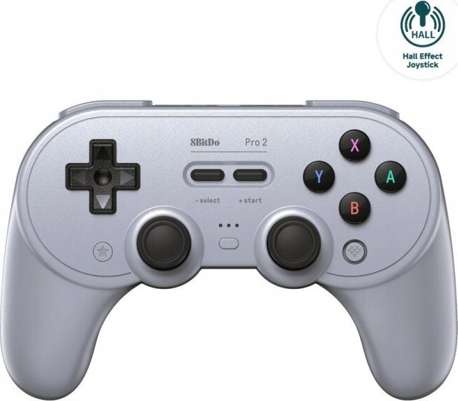 8BitDo Pro 2 Controller, Wireless, Grey - Thumbnail 20