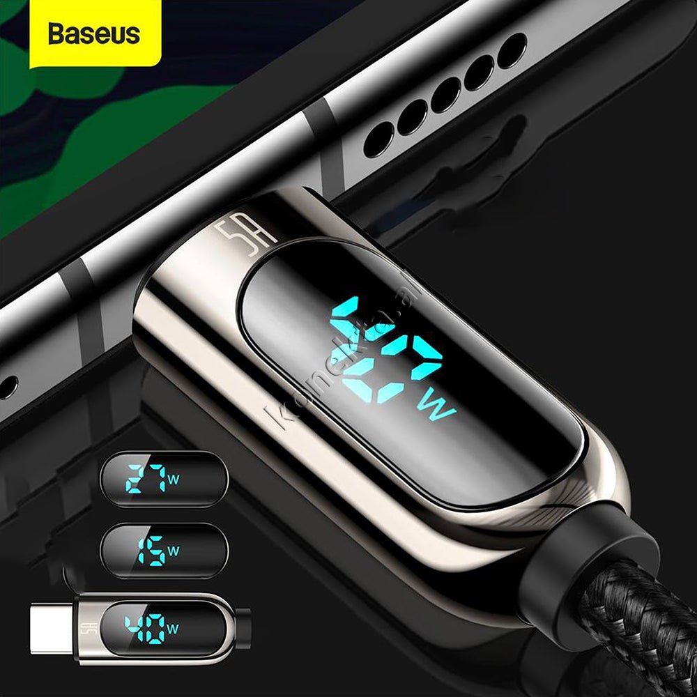 Baseus Fast Charge 5A Cable, 1m, Black - Thumbnail 5