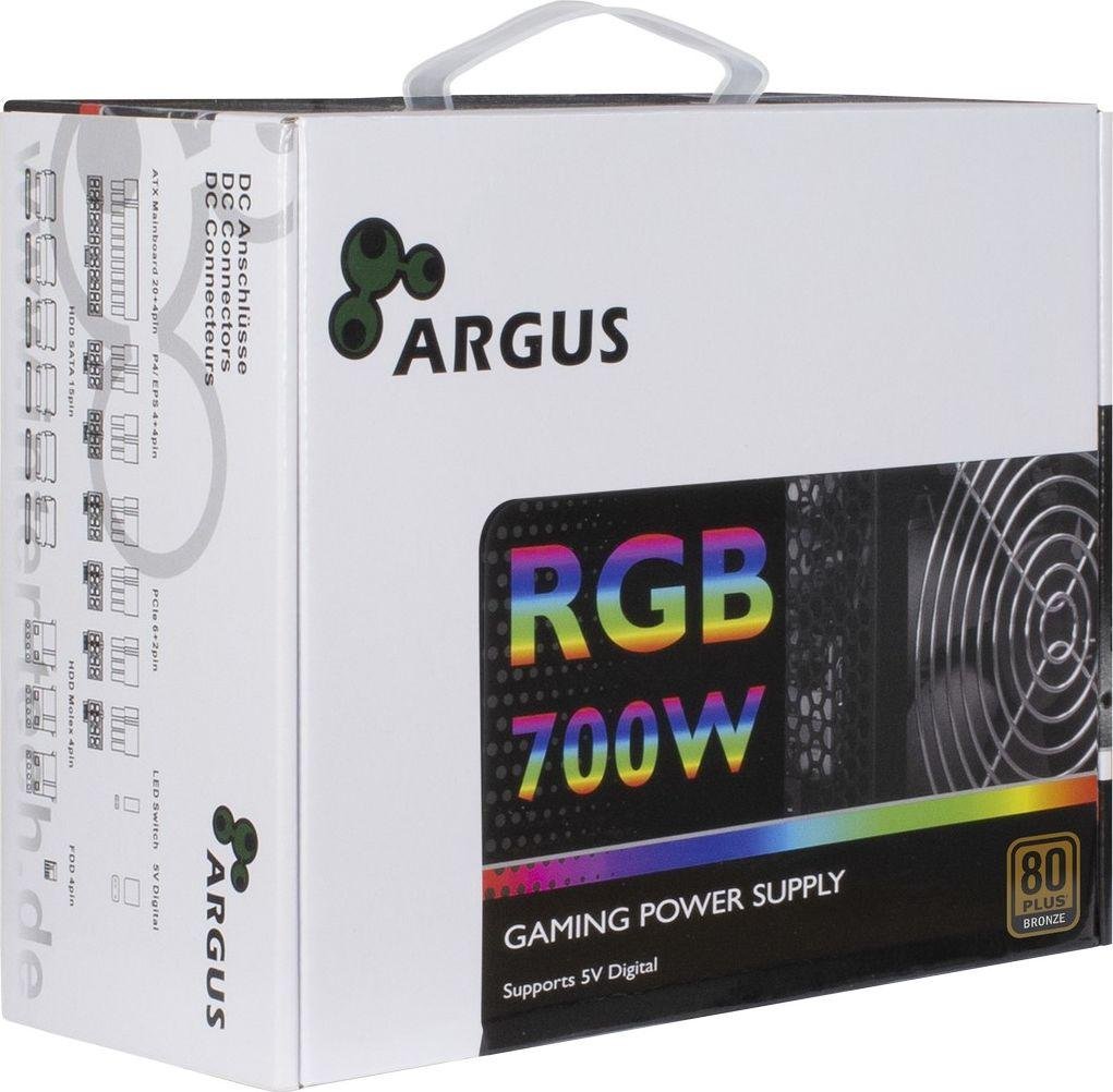 Inter-Tech Argus RGB 88882173 Power Supply, 700W - Thumbnail 2