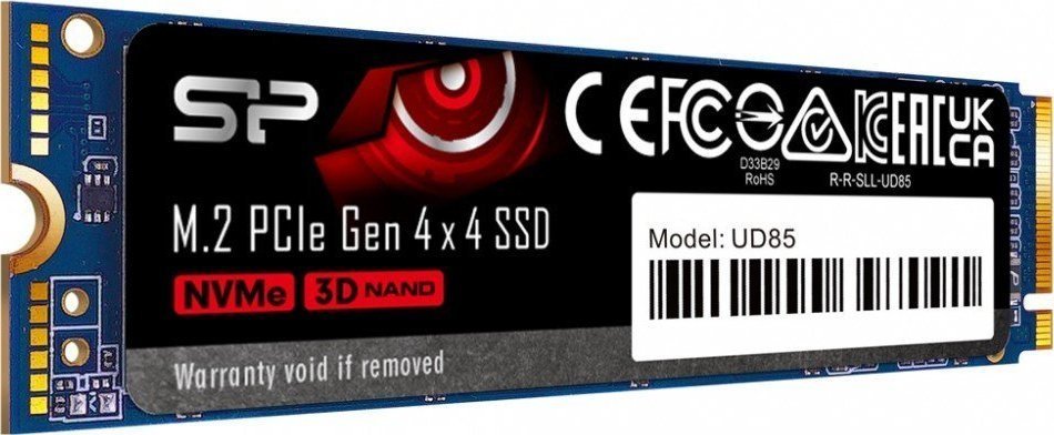Silicon Power UD85 SSD, 1TB, M.2 2280 PCI-E x4 Gen4 NVMe - Thumbnail 2