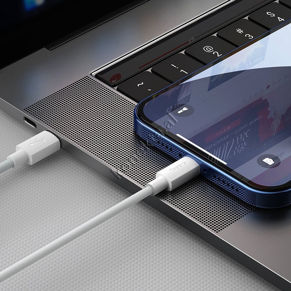 Baseus Charging Cable, 1.5m, Type-C to Lightning, Fast Charge 20W, White - Thumbnail 9
