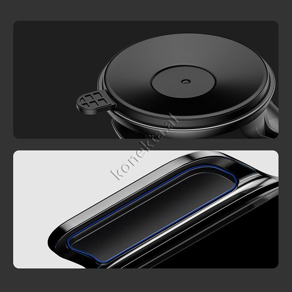 Baseus Mbajtese Celulari Me Sensor Rreze Infra Te Kuqe Per Makine + Karikues Wireless 15w - Thumbnail 12