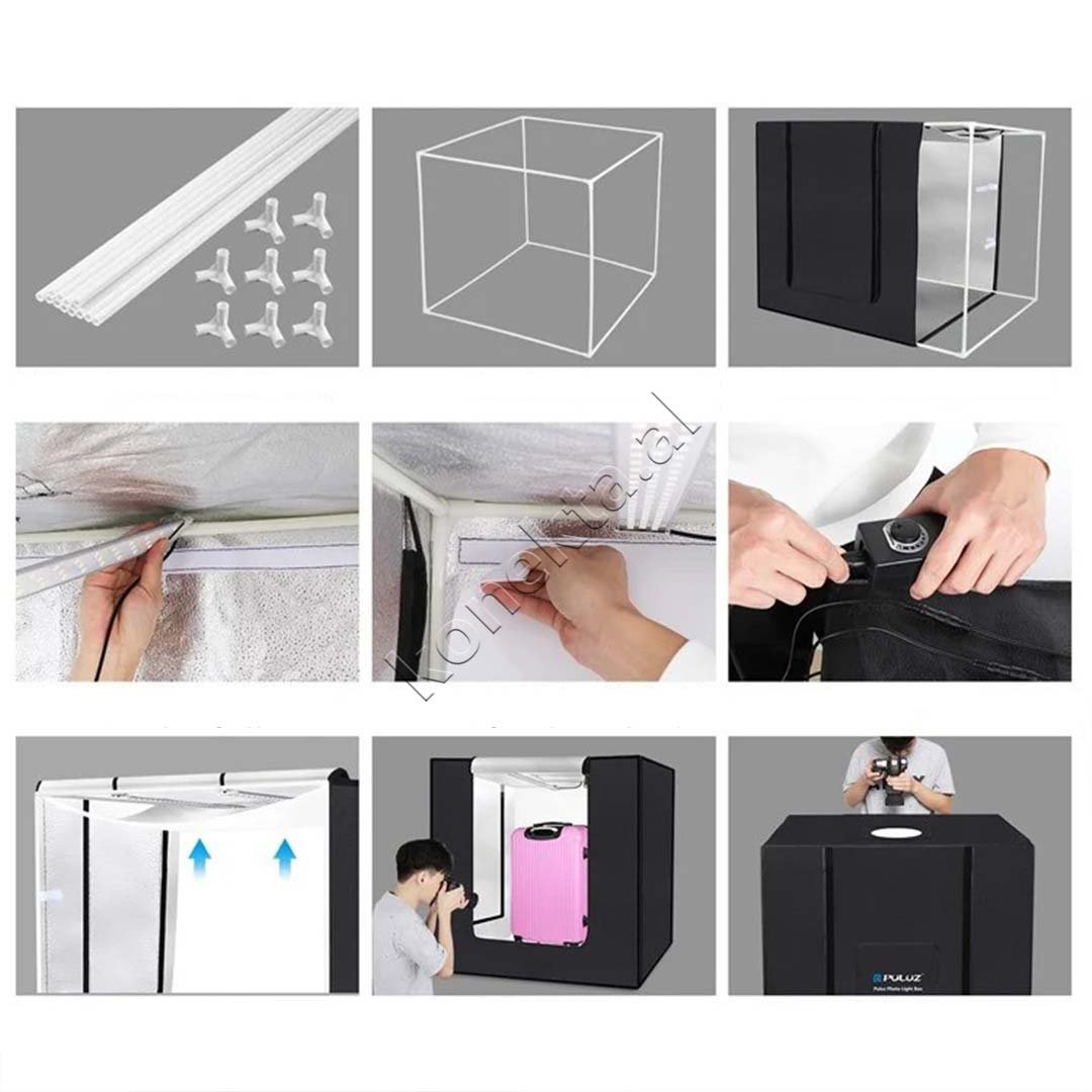 Puluz Studio Box LED Light, 80 x 80 x 80 cm - Thumbnail 8