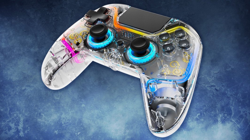 Deltaco PS4/PC Controller, Wireless, Multicolor - Thumbnail 2
