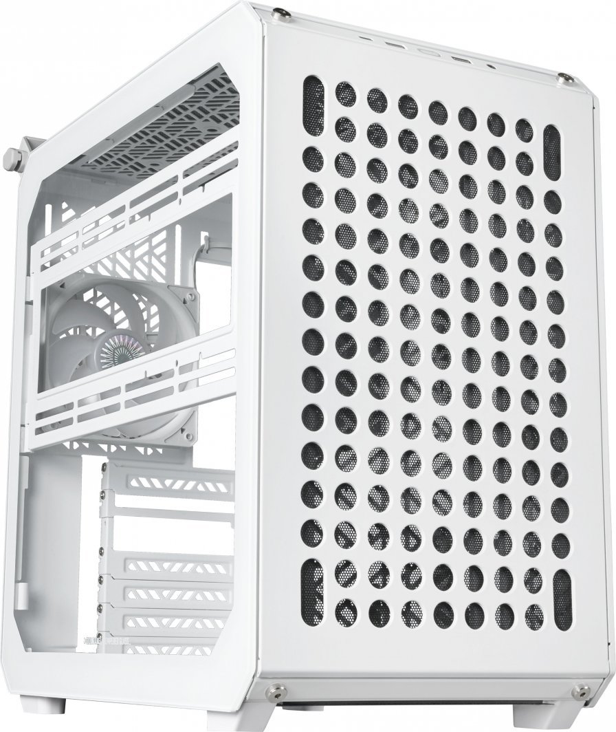 Cooler Master Qube 500 Flatpack Case, White, Midi Tower - Image 1