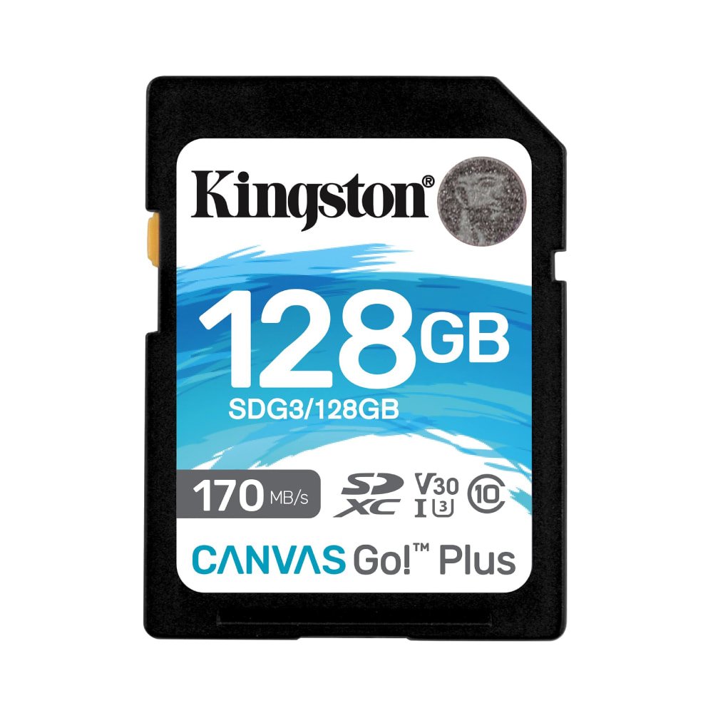 Kingston Canvas Go! Plus SD Memory Card, 128GB - Image 1