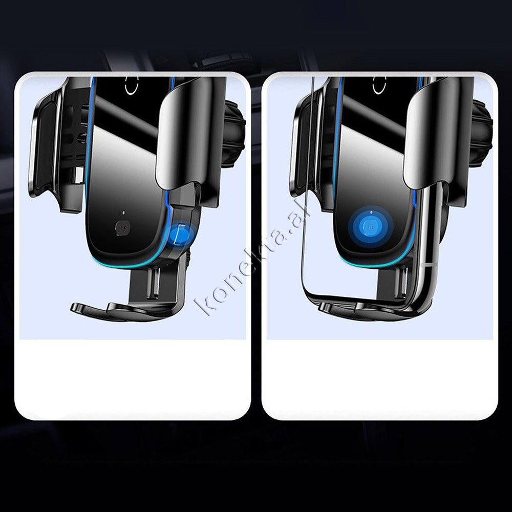 Baseus Mbajtese Celulari Me Sensor Rreze Infra Te Kuqe Per Makine + Karikues Wireless 15w - Thumbnail 8