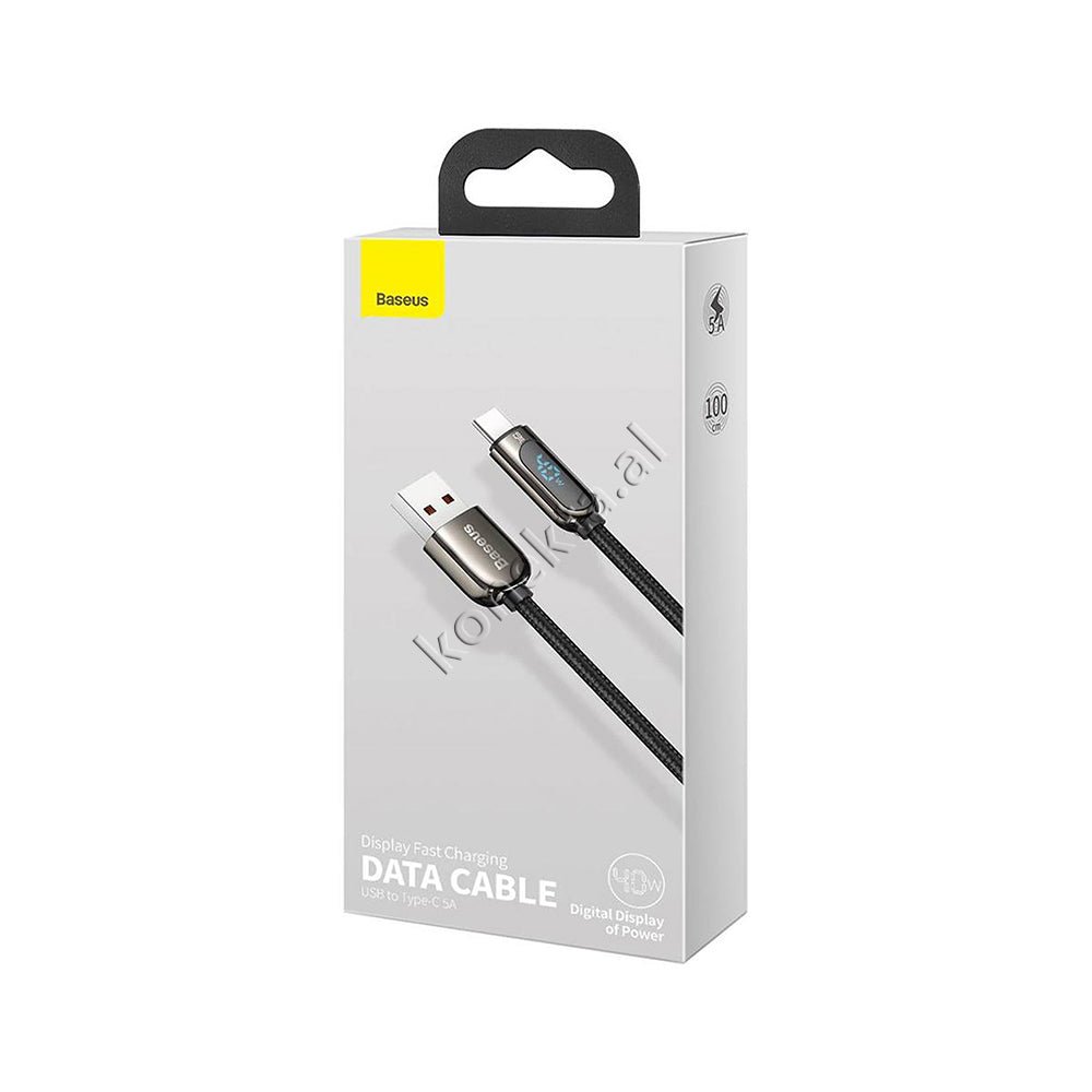 Baseus Fast Charge 5A Cable, 1m, Black - Thumbnail 2