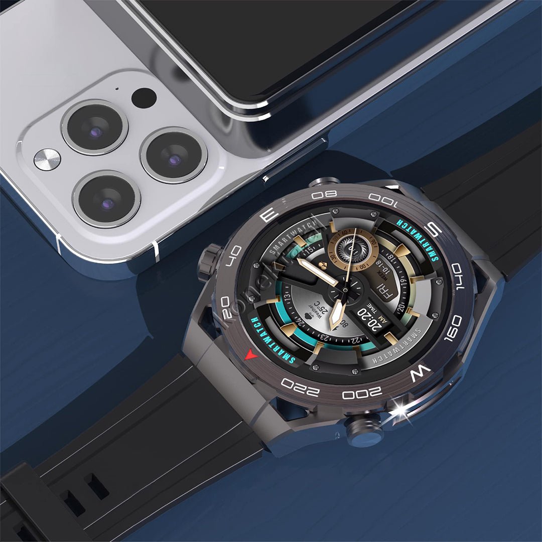 Moxom MX-WH08 Smartwatch, 1.5 Inch, Black - Thumbnail 4