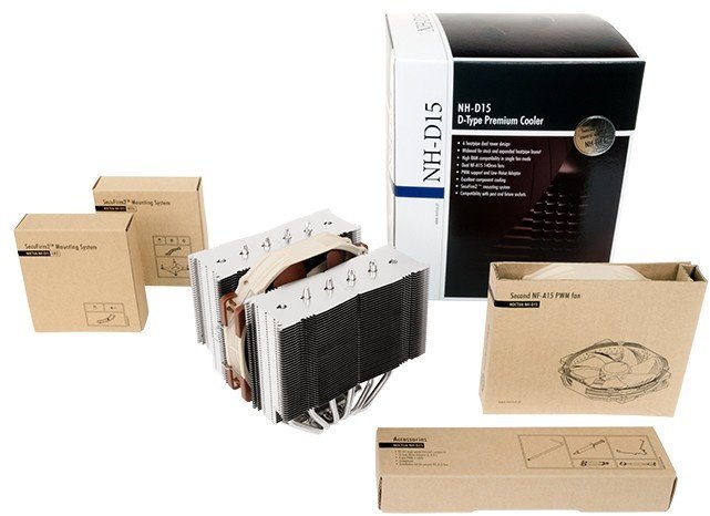 Noctua NH-D15 CPU Cooler, 2x140 mm - Thumbnail 4