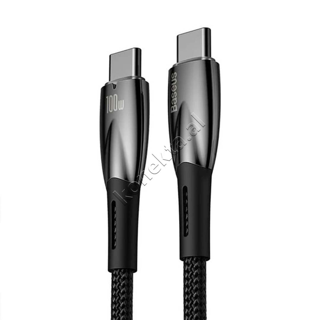 Baseus Type-C Charging Cable, 100W, 1m, Black - Thumbnail 3
