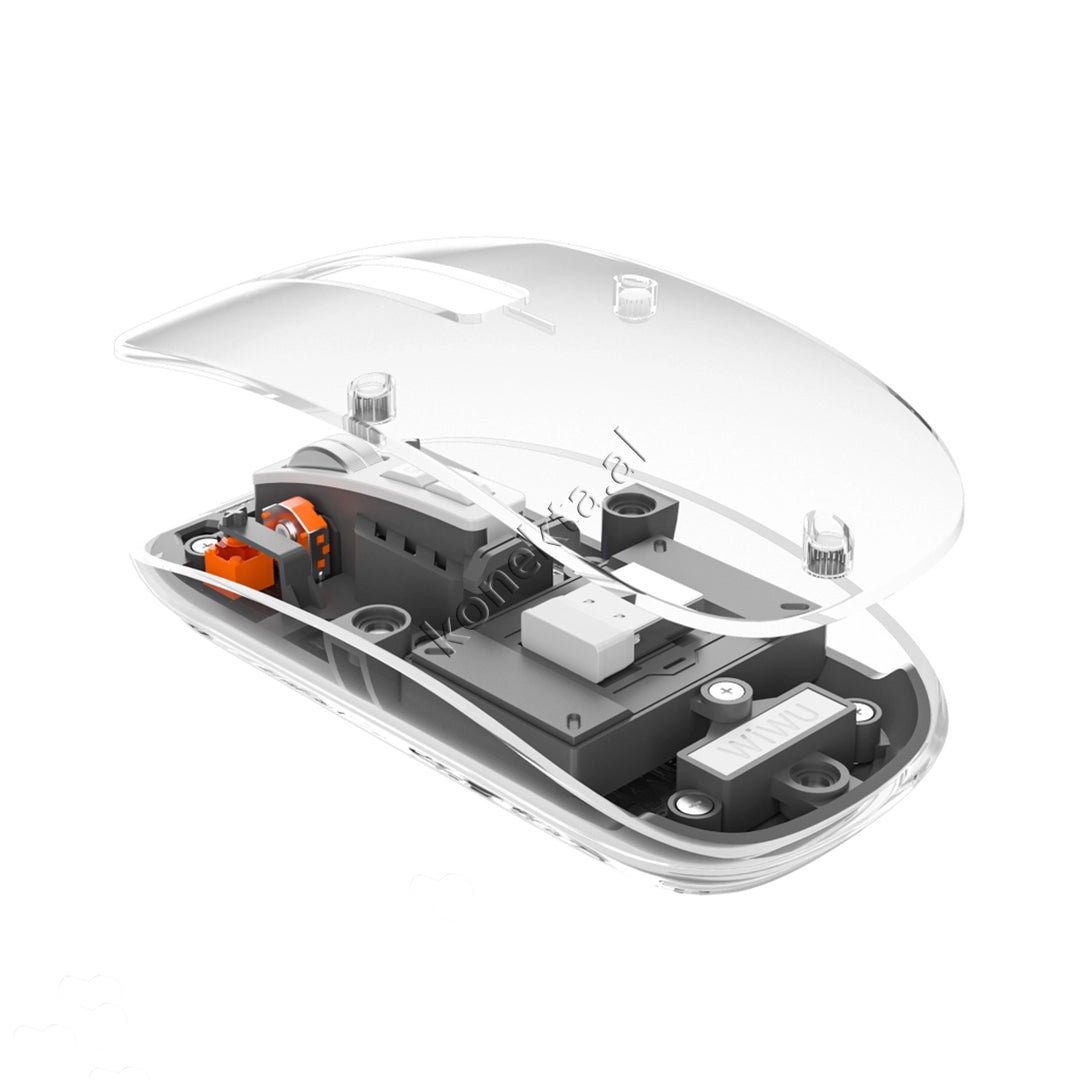 Baseus Wiwu Wireless Mouse, Dark Gray / Light Blue - Thumbnail 6
