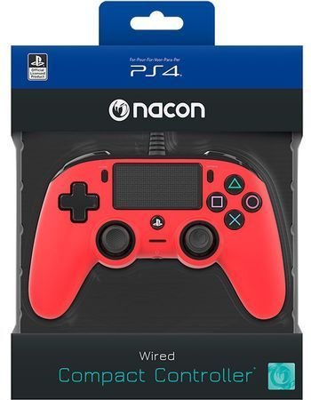 Nacon Compact Controller, Wired, Red - Thumbnail 2