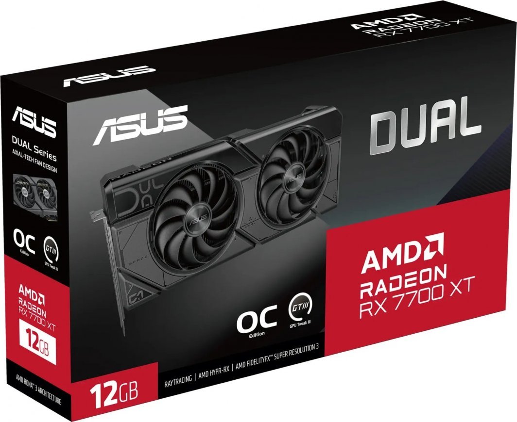 Asus Dual Radeon RX 7700 XT OC Graphics Card, 12GB GDDR6 - Thumbnail 13