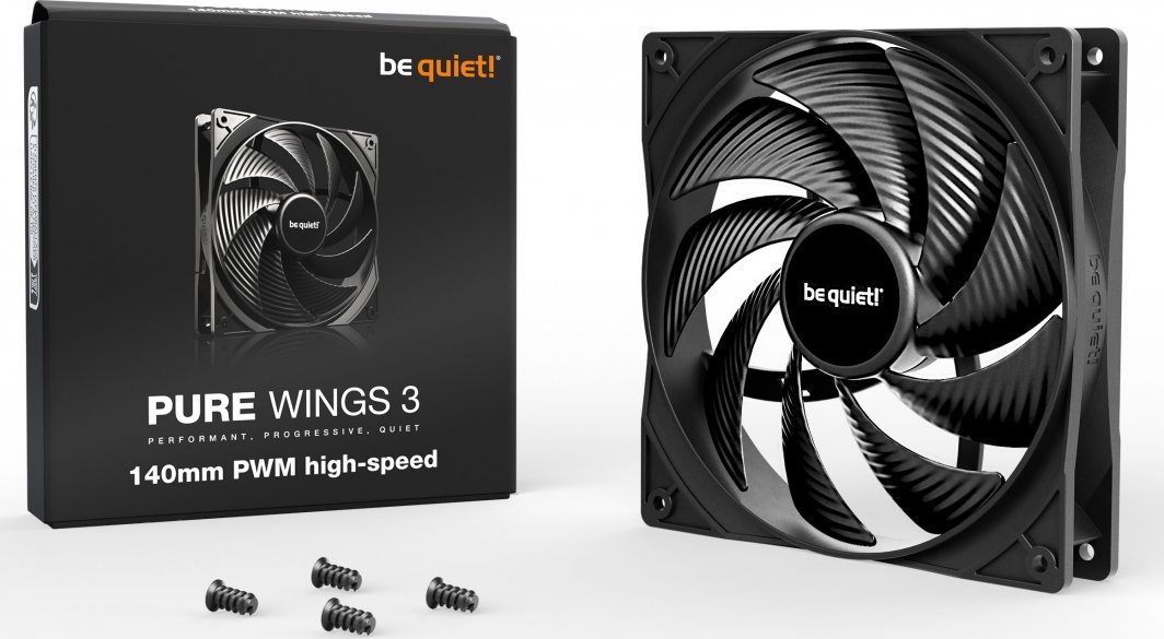 Be quiet! Pure Wings 3 PWM High-Speed Fan, 140 mm - Thumbnail 3