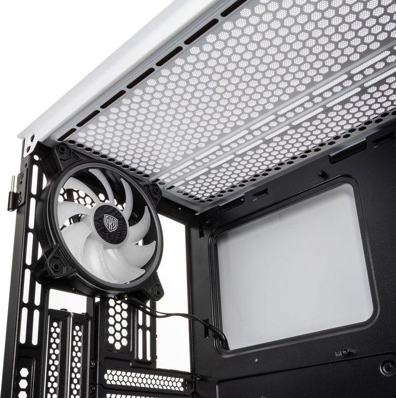 Kolink Citadel Mesh RGB Case, White, Micro Tower - Thumbnail 6