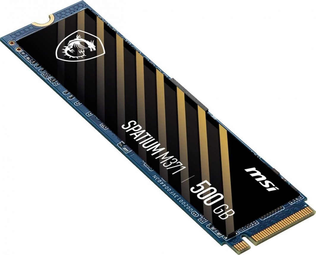 MSI Spatium M371 SSD, 500GB, M.2 2280 PCI-E x4 Gen3 NVMe - Thumbnail 3