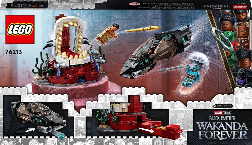 LEGO Marvel 76213 King Namor's Throne Room Set, 355 Pieces - Thumbnail 9