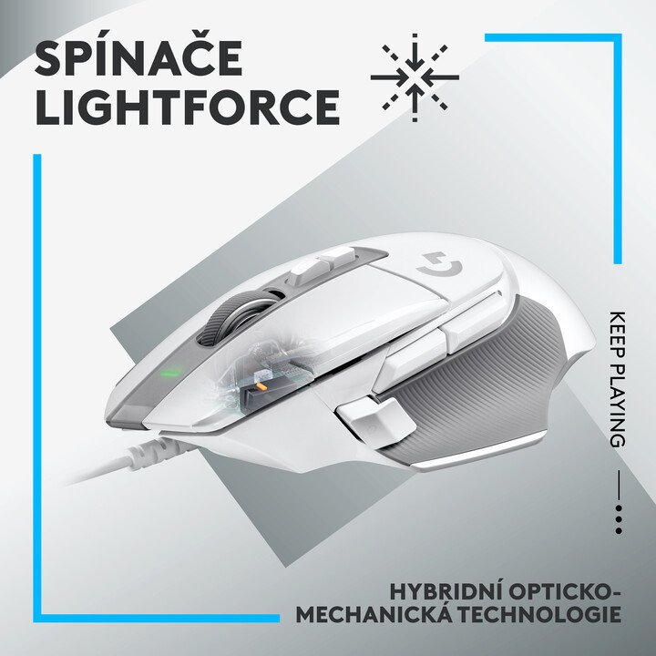 Logitech G502 X Mouse, White - Thumbnail 2