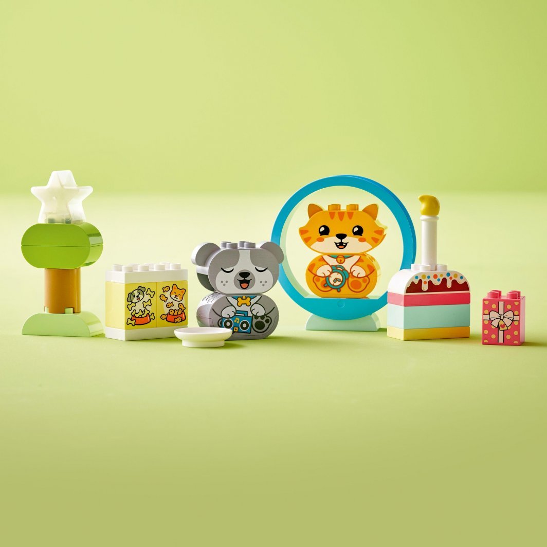 LEGO DUPLO 10977 My first puppy and kitten making sounds, 22 pieces - Thumbnail 14