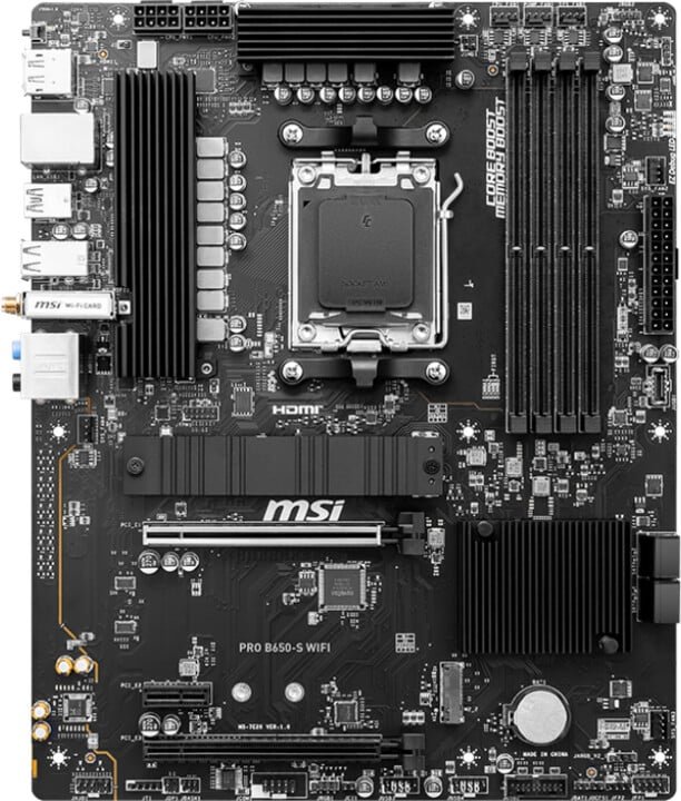 MSI PRO B650-S WIFI Motherboard - AMD B650 - Image 1