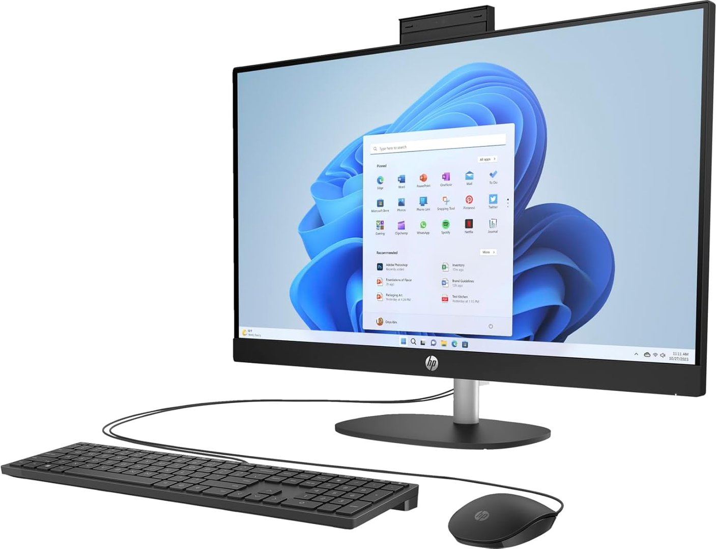 HP 27-CR1057c AIO Desktop, 27 Inch Touchscreen, 32GB RAM, 1TB SSD - Image 1