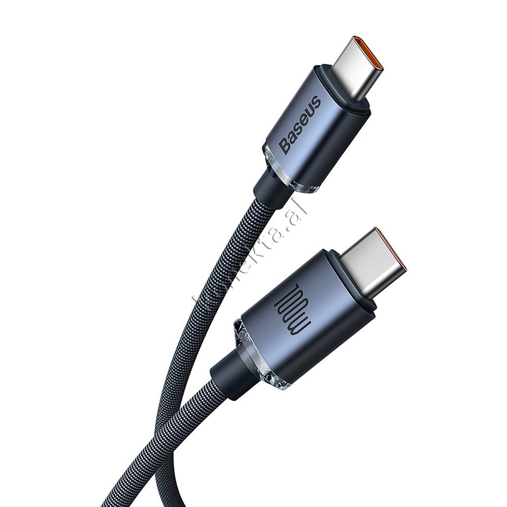 Baseus Type-C to Type-C Cable, 100W, 1m & 2m - Thumbnail 3