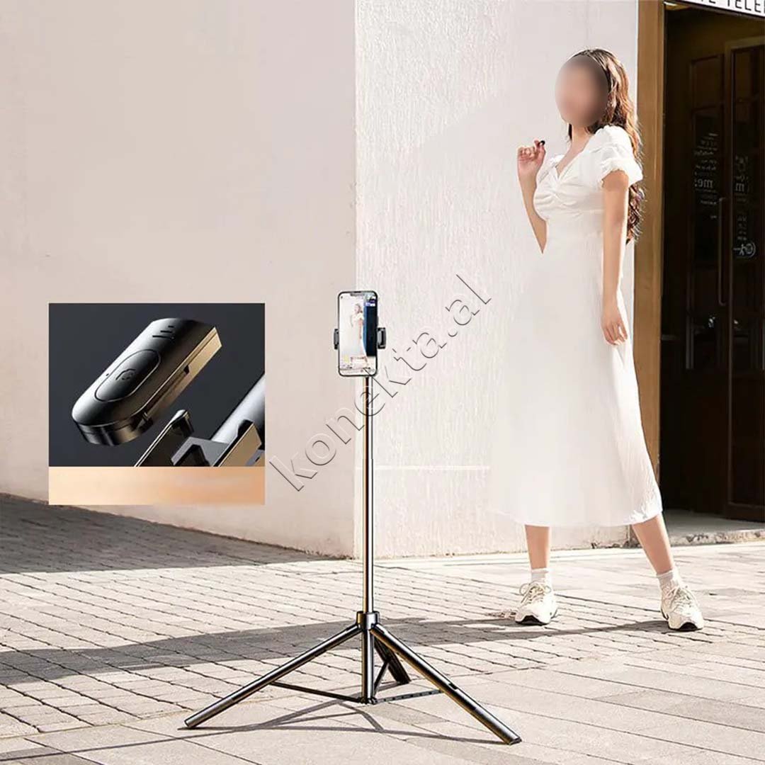 RTAKORTAKO Gimbal & Selfie Stick, Bluetooth Remote, 2.1m - Thumbnail 7