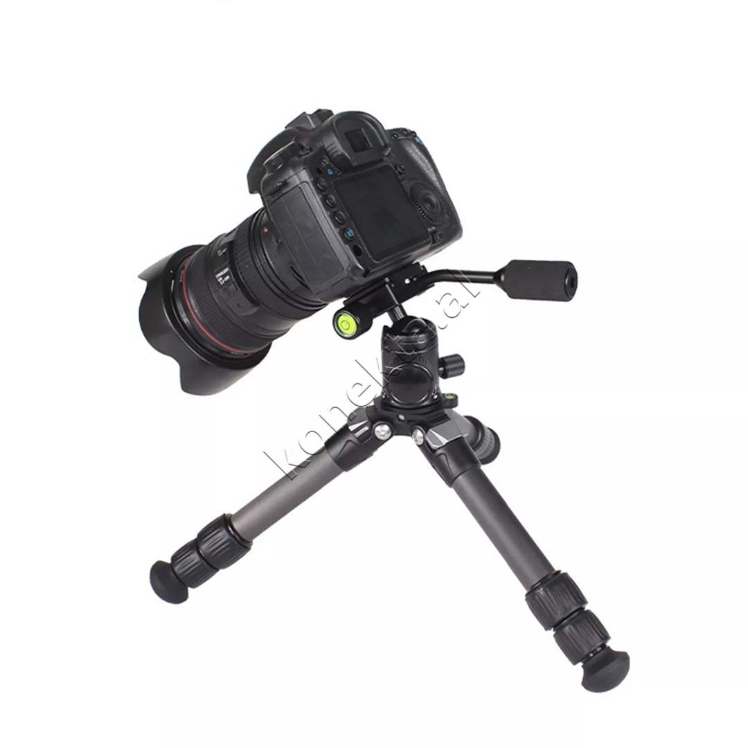tjetertjeter Profesional Tripod, Fibra Karboni, 1/4" Video - Thumbnail 5