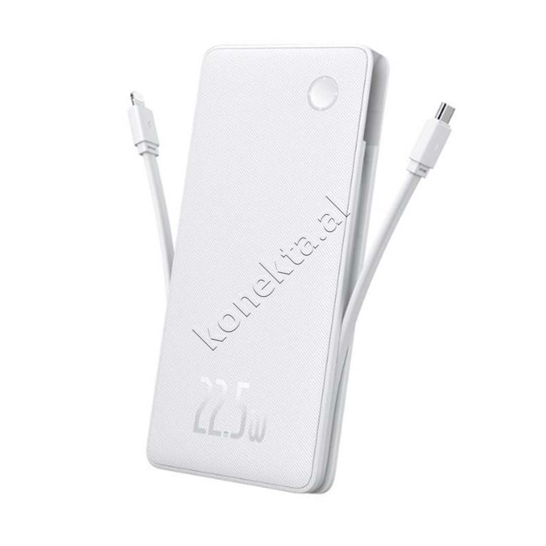 Baseus 10000mAh Power Bank, 22.5W, White - Image 1