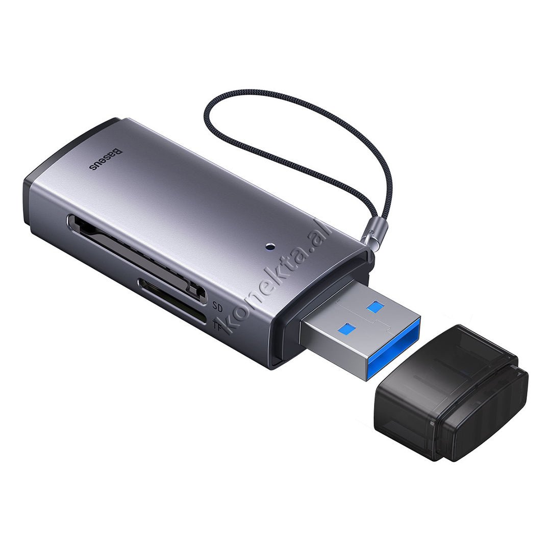Baseus USB Adapter, Gray - Image 1