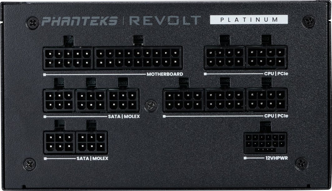 Phanteks Revolt PH-P1200PR_BK01C Power Supply, ATX 3.0, 1200W - Thumbnail 5