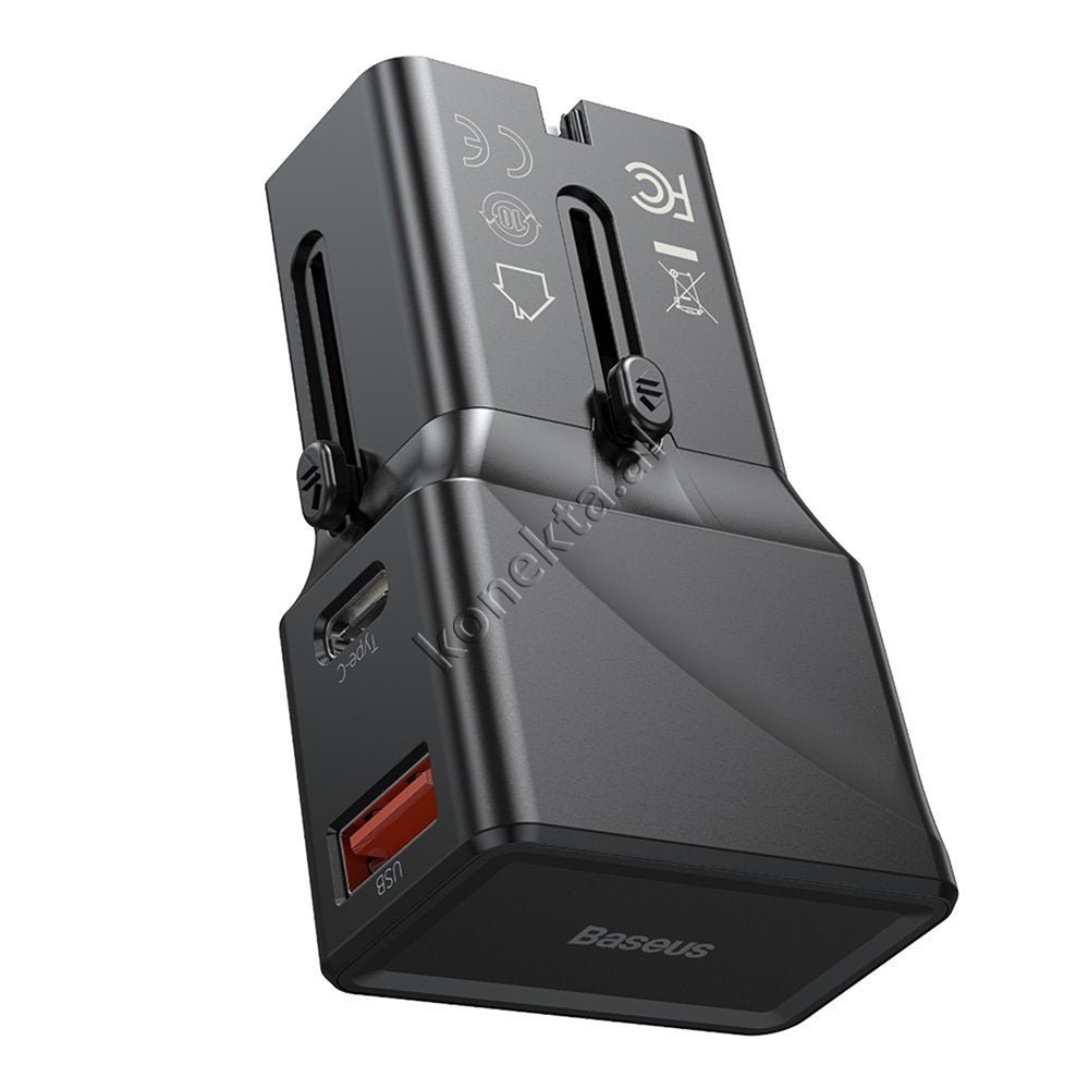 Baseus Universal 18W Charger, USB + Type-C, Fast Charging - Thumbnail 5