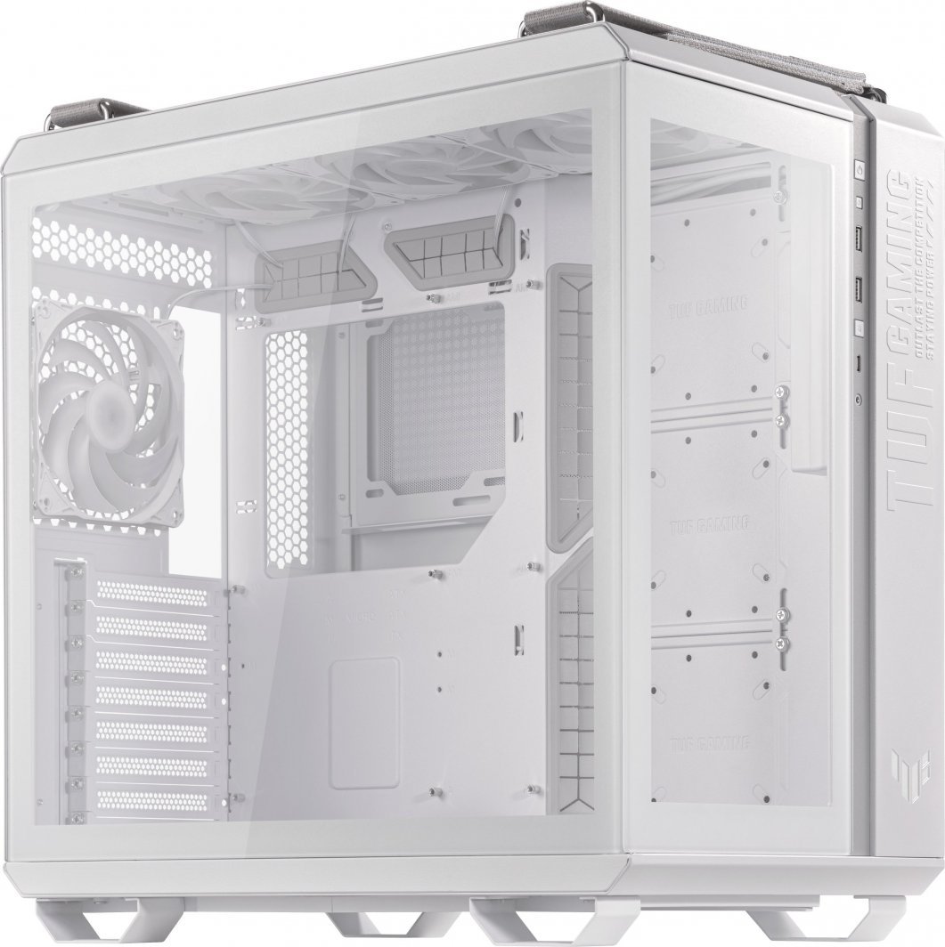 Asus TUF Gaming GT502 PLUS TG ARGB Case, White, Midi Tower - Thumbnail 3