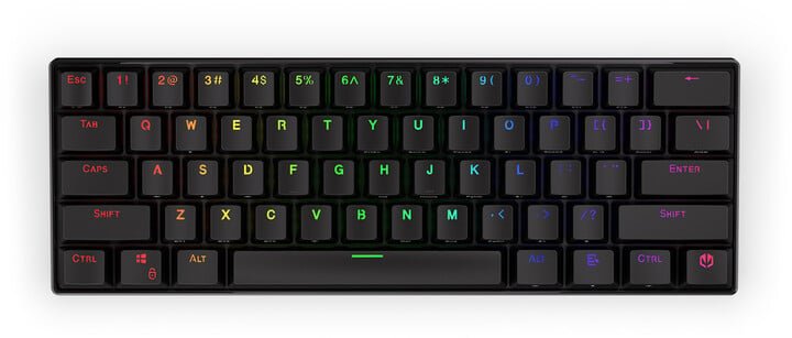 Endorfy Thock Compact Wireless Keyboard, Kailh Box Brown, US, Black - Image 1