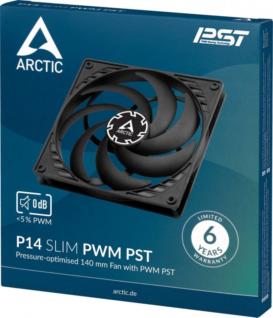 Arctic P14 Slim PWM PST Fan, 140 mm - Thumbnail 6