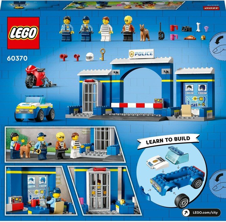LEGO City 60370 Police Station Chase, 172 Pieces - Thumbnail 10