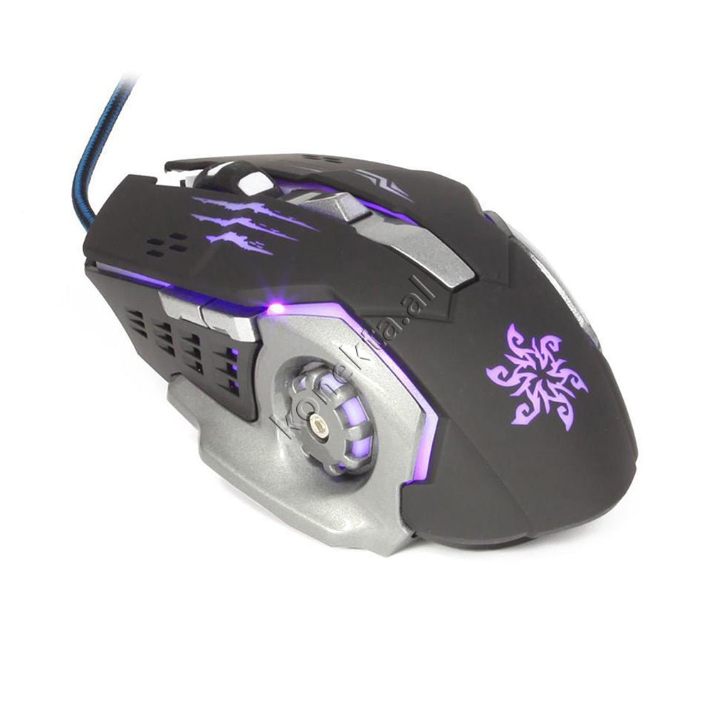 tjetertjeter X1 Gaming Mouse, Black and Grey, RGB Lighting - Thumbnail 17
