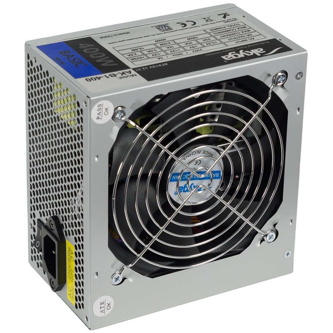 Akyga AK-B1-400 Power Supply, 400W, ATX 12V 2.0 - Thumbnail 6