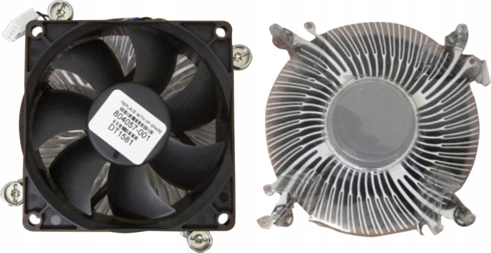 HP 804057-001 CPU Cooler, Black / Silver - Thumbnail 3