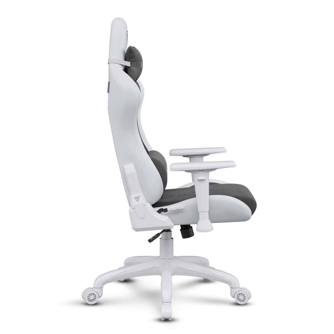 SENSE7 Spellcaster FUKU Chair, Material + Leather, Grey/White - Thumbnail 4