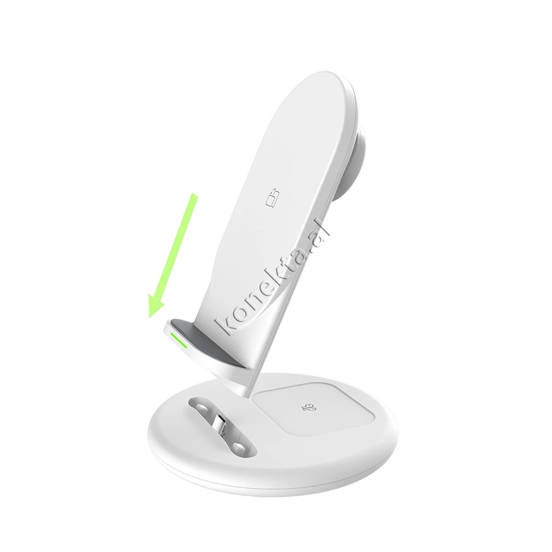 WiWU Wireless Charger, 15W, 3 Charging Spots, Black - Thumbnail 7