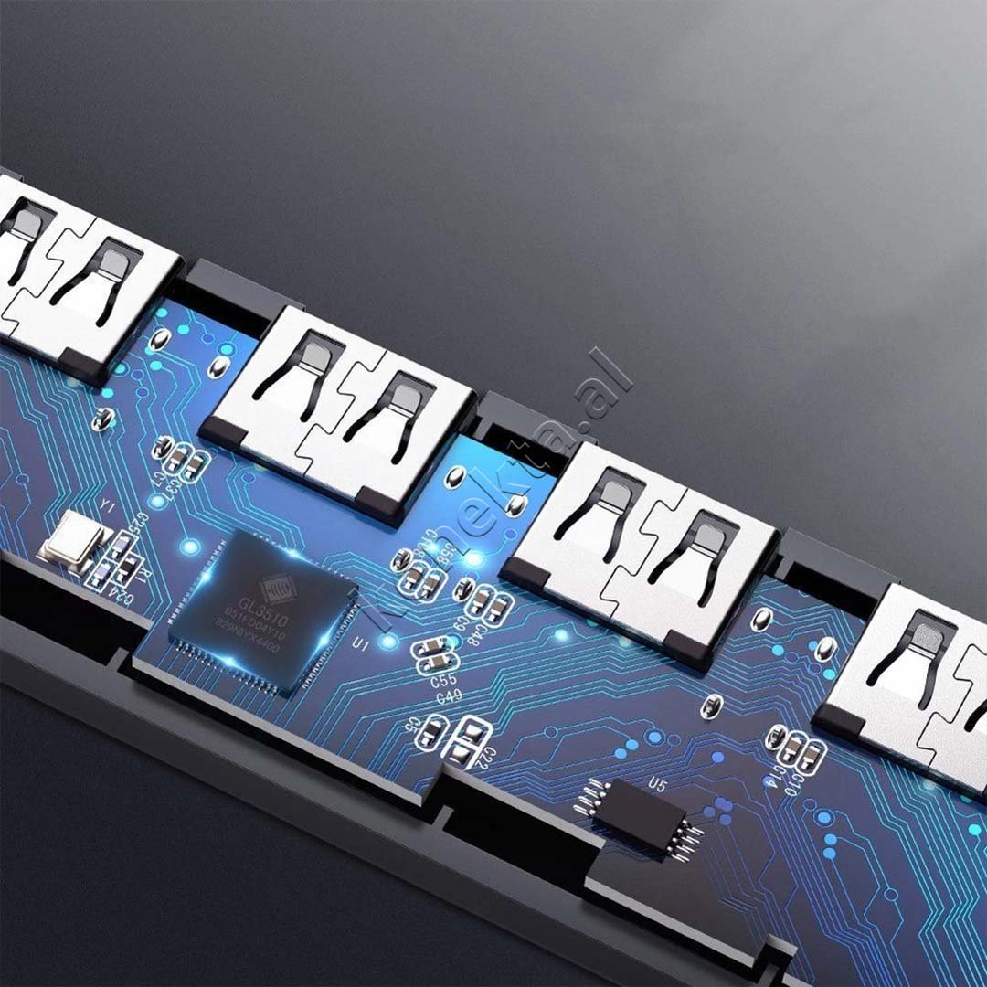Ugreen USB Hub, 4 Porta USB 3.0, Kabëll Type-C, E argjendtë - Thumbnail 11