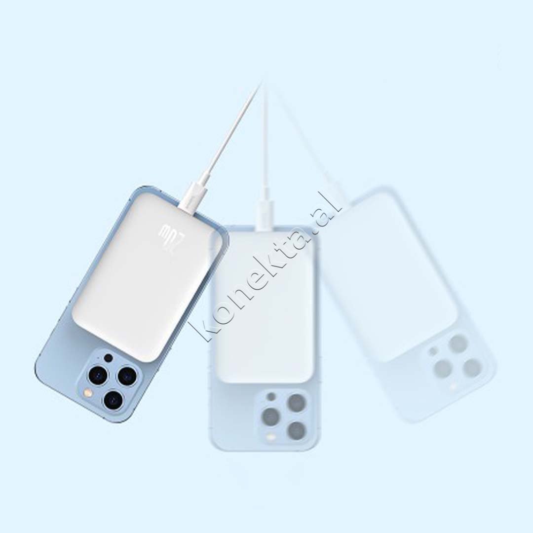Baseus Wireless Power Bank, 6000mAh, 20W, White - Thumbnail 8