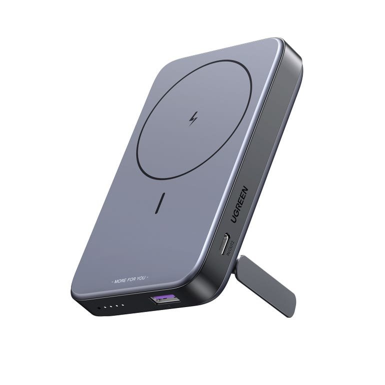 UGREEN 10000mAh Magnetic Wireless Power Bank (Space Gray) (LY-57) - Image 1