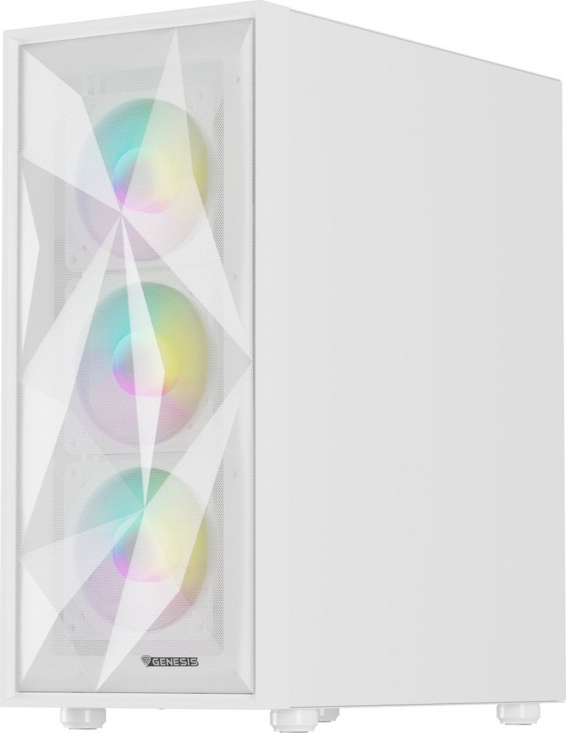 Genesis Diaxid 605 ARGB Case, White, Midi Tower - Thumbnail 8
