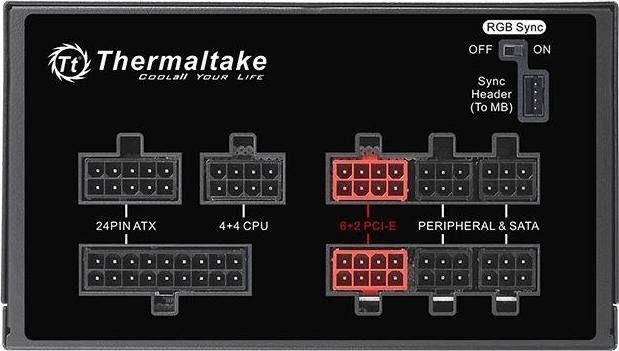 Thermaltake Toughpower Grand RGB PS-TPG-0650FPCGEU-S Power Supply, 650W - Thumbnail 3