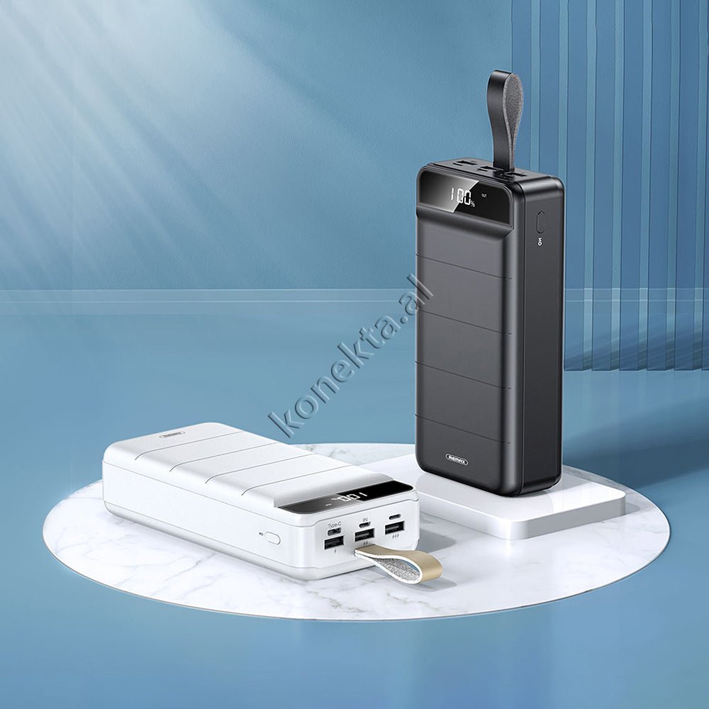Remax 50000mAh Power Bank, Black / White - Thumbnail 5