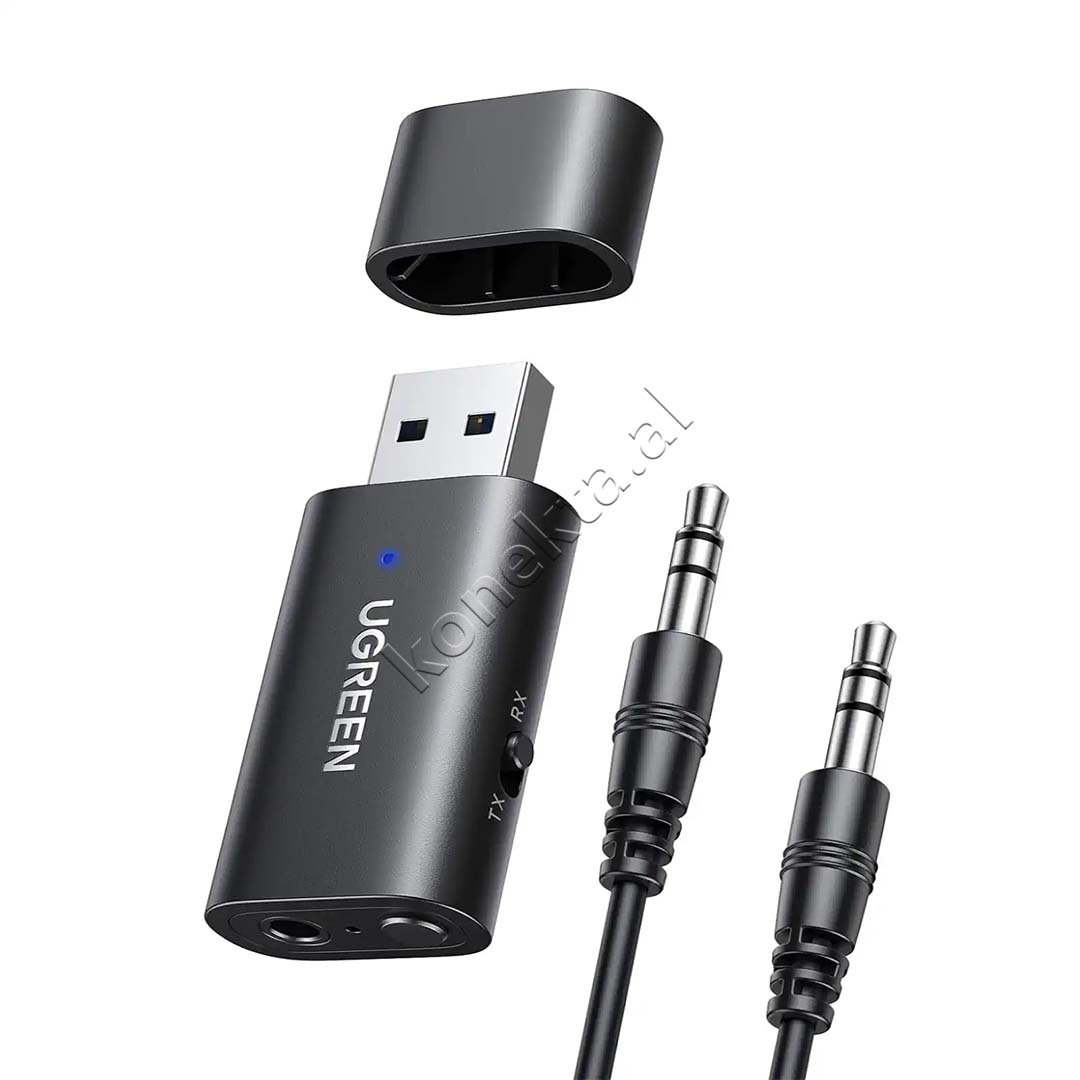 UGreen Bluetooth Audio Adapter, Black, Bluetooth 5.1 - Image 1