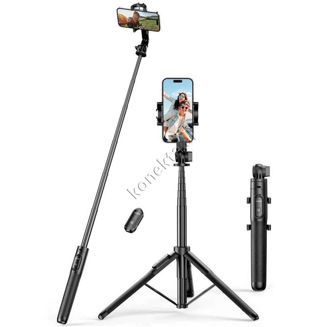 UGreen Trekëmbësh Tripod, 1.5m, Bluetooth Remote - Image 1